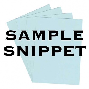 Sample Snippet, Rapid Colour, 230gsm, Ice Blue