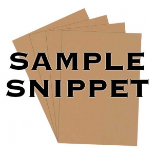 Sample Snippet, Rapid Colour, 160gsm, Nougat Brown