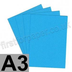 Rapid Colour Card, 160gsm,  A3, Peacock Blue