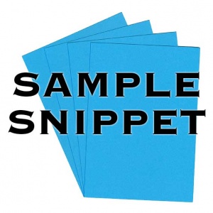 Sample Snippet, Rapid Colour, 120gsm, Peacock Blue