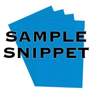 Sample Snippet, Rapid Colour, 225gsm, Rich Blue