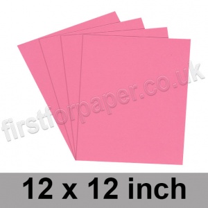 Rapid Colour Card, 225gsm, 305 x 305mm (12 x 12 inch), Rose Pink