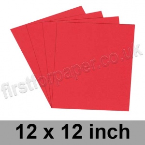 Rapid Colour Card, 225gsm, 305 x 305mm (12 x 12 inch), Rouge Red