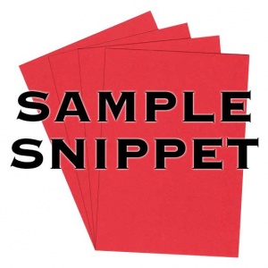 Sample Snippet, Rapid Colour, 225gsm, Rouge Red