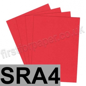 Rapid Colour Card, 225gsm, SRA4, Rouge Red