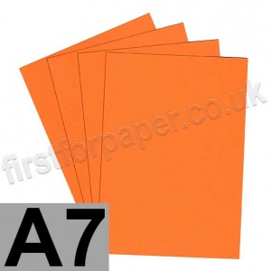 Rapid Colour, 120gsm, A7, Tiger Orange