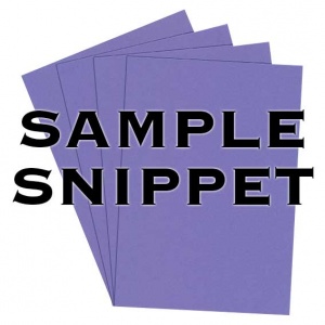 Sample Snippet, Rapid Colour, 160gsm, Violet