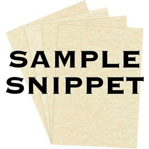 Sample Snippet, Sierra Parchment, 175gsm, Natural