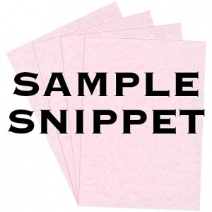Sample Snippet, Sierra Parchment, 175gsm, Pink