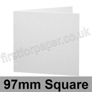 Brampton Felt Marked, Pre-Creased, Single Fold Cards, 280gsm, 97mm Square, Extra White