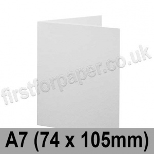 Brampton Felt Marked, Pre-Creased, Single Fold Cards, 280gsm, 74 x 105mm (A7), Extra White