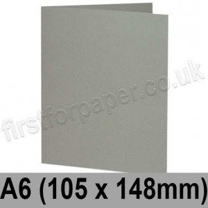 Colorset Recycled, Pre-creased, Single Fold Cards, 270gsm, 105 x 148mm (A6), Ash