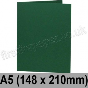 Colorset Recycled, Pre-creased, Single Fold Cards, 270gsm, 148 x 210mm (A5), Evergreen