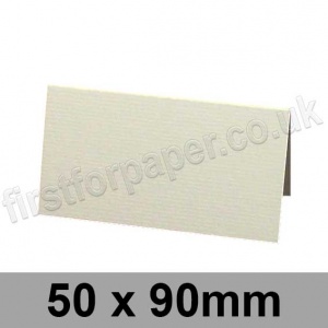 Conqueror Laid, Pre-creased, Place Cards, 300gsm, 50 x 90mm, High White