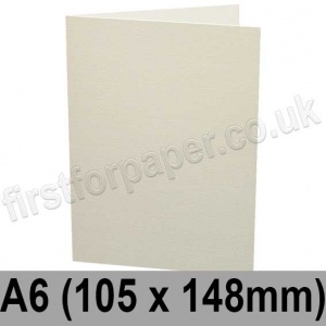 Conqueror Laid, Pre-creased, Single Fold Cards, 300gsm, 105 x 148mm (A6), High White
