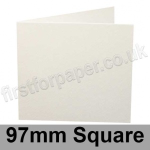 Cumulus, Pre-Creased, Single Fold Cards, 250gsm, 97mm Square, Natural