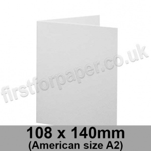 Cumulus, Pre-Creased, Single Fold Cards, 250gsm, 108 x 140mm (American A2), White