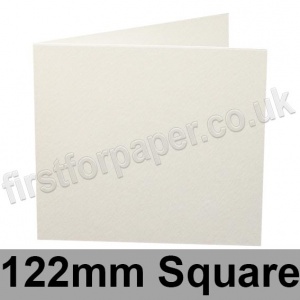 Cumulus, Pre-Creased, Single Fold Cards, 300gsm, 122mm Square, Natural
