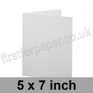 Cumulus, Pre-Creased, Single Fold Cards, 250gsm, 127 x 178mm  (5 x 7inch) , White