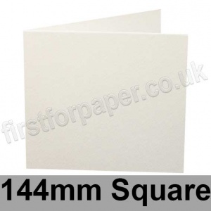 Cumulus, Pre-Creased, Single Fold Cards, 250gsm, 144mm Square, Natural