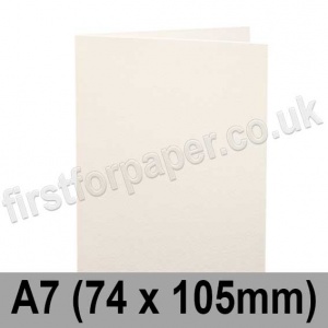 Cumulus, Pre-Creased, Single Fold Cards, 300gsm, 74 x 105mm (A7), Natural