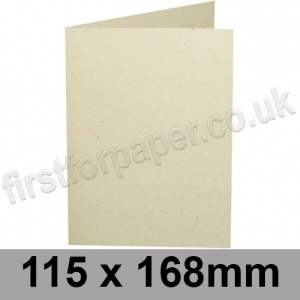 Harrier Speckled, Pre-creased, Single Fold Cards, 240gsm, 115 x 168mm, Ivory