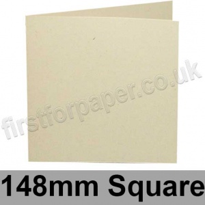 Harrier Speckled, Pre-creased, Single Fold Cards, 240gsm, 148 x 148mm, Ivory