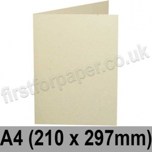Harrier Speckled, Pre-creased, Single Fold Cards, 240gsm, 210 x 297mm (A4), Ivory