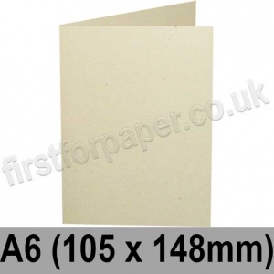 Harrier Speckled, Pre-creased, Single Fold Cards, 240gsm, 105 x 148mm (A6), Ivory