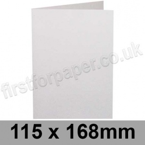 Harrier Speckled, Pre-creased, Single Fold Cards, 240gsm, 115 x 168mm, Natural White