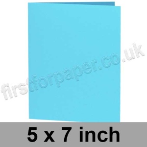 Rapid Colour Card, Pre-creased, Single Fold Cards, 240gsm, 127 x 178mm (5 x 7 inch), African Blue
