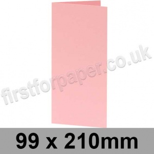 Rapid Colour, Pre-creased, Single Fold Cards, 240gsm, 99 x 210mm, Candy Floss Pink