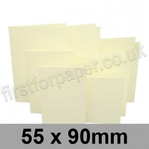 Rapid Colour Card, Pre-creased, Pre-creased, Place Cards, 225gsm, 55 x 90mm, Chamois