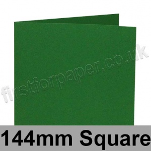 Rapid Colour Card, Pre-creased, Single Fold Cards, 240gsm, 144mm Square, Fir Green