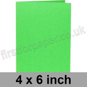 Rapid Colour, Pre-creased, Single Fold Cards, 240gsm, 102 x 152mm (4 x 6 inch), Harlequin Green