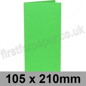 Rapid Colour, Pre-creased, Single Fold Cards, 240gsm, 105 x 210mm, Harlequin Green
