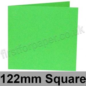 Rapid Colour, Pre-creased, Single Fold Cards, 240gsm, 122mm Square, Harlequin Green