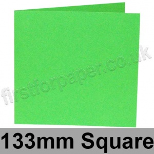 Rapid Colour, Pre-creased, Single Fold Cards, 240gsm, 133mm Square, Harlequin Green