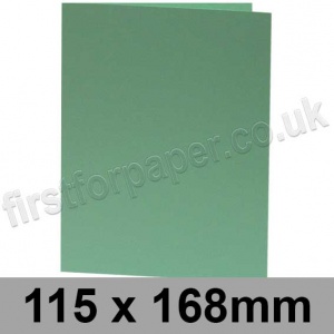 Rapid Colour Card, Pre-creased, Single Fold Cards, 240gsm, 115 x 168mm, Lark Green