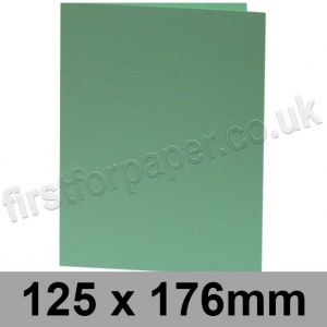Rapid Colour Card, Pre-creased, Single Fold Cards, 240gsm, 125 x 176mm, Lark Green