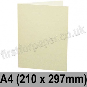 Rapid Colour, Pre-creased, Single Fold Cards, 240gsm, 210 x 297mm (A4), Magnolia Cream