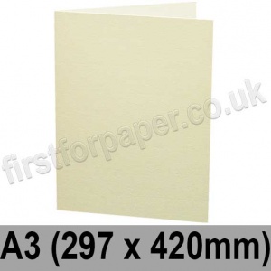 Rapid Colour, Pre-creased, Single Fold Cards, 240gsm, 297 x 420mm (A3), Magnolia Cream