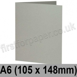 Rapid Colour Card, Pre-creased, Single Fold Cards, 240gsm, 105 x 148mm (A6), Misty Grey