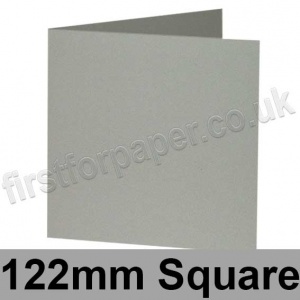 Rapid Colour Card, Pre-creased, Single Fold Cards, 240gsm, 122mm Square, Misty Grey