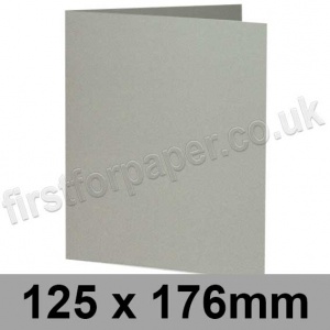 Rapid Colour Card, Pre-creased, Single Fold Cards, 240gsm, 125 x 176mm, Misty Grey