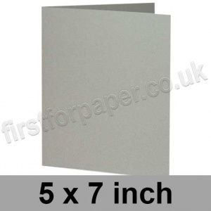 Rapid Colour Card, Pre-creased, Single Fold Cards, 240gsm, 127 x 178mm (5 x 7 inch), Misty Grey