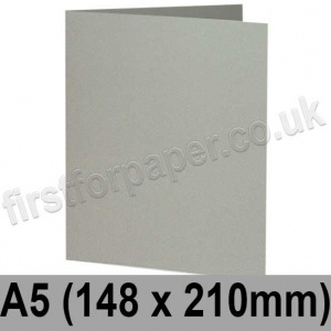Rapid Colour Card, Pre-creased, Single Fold Cards, 240gsm, 148 x 210mm (A5), Misty Grey