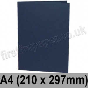 Rapid Colour Card, Pre-creased, Single Fold Cards, 240gsm, 210 x 297mm (A4), Navy Blue