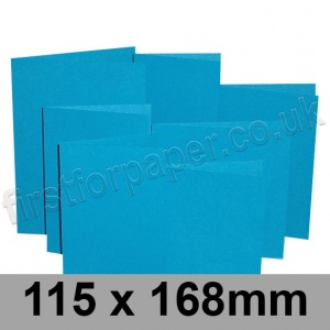 Rapid Colour Card, Pre-creased, Single Fold Cards, 225gsm, 115 x 168mm, Rich Blue