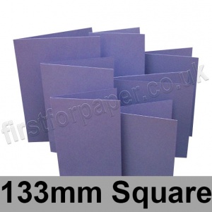 Rapid Colour Card, Pre-creased, Single Fold Cards, 225gsm, 133mm Square, Violet